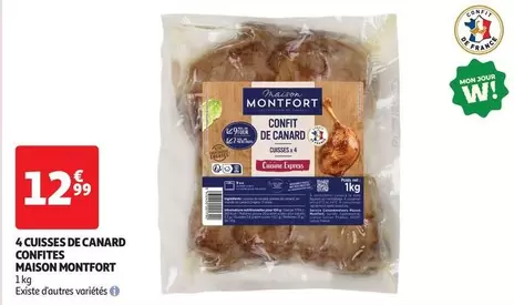 Canard - 4 Cuisses De  Confites offre à 12,99€ sur Auchan Hypermarché