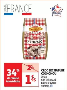 Cochonou - Croc Sec Nature offre à 1,95€ sur Auchan Hypermarché