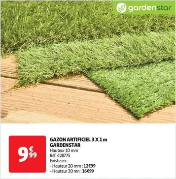 Gardenstar - Gazon Artificiel  offre à 9,99€ sur Auchan Hypermarché