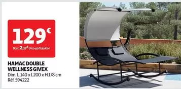 Dim - Hamac Double Wellness offre à 129€ sur Auchan Hypermarché