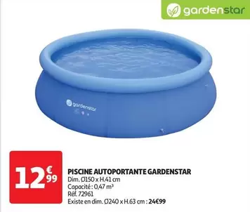 Gardenstar - Piscine Autoportante offre à 12,99€ sur Auchan Hypermarché