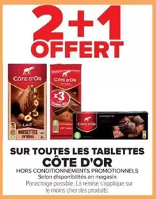 Côte d'or - Sur Toutes Les Tablettes offre sur Cora