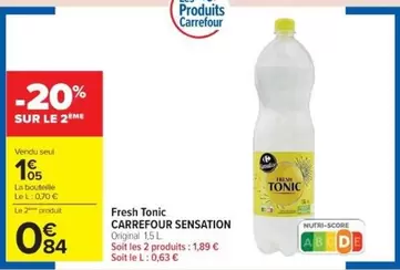 Carrefour - Fresh Tonic offre à 1,05€ sur Cora