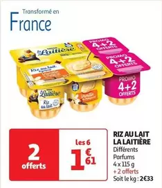 La Laitière - Riz Au Lait offre à 1,61€ sur Auchan Supermarché