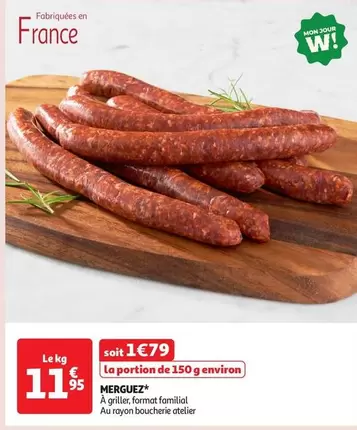 Merguez offre à 11,95€ sur Auchan Supermarché
