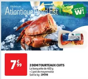 2 Demi Tourteaux Cuits offre à 7,99€ sur Auchan Supermarché
