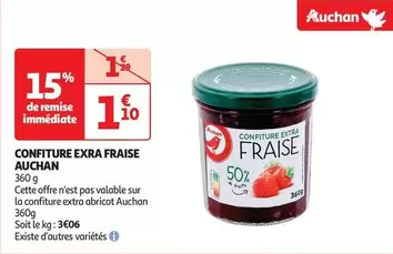 Auchan - Confiture Extra Fraise offre à 1,1€ sur Auchan Supermarché