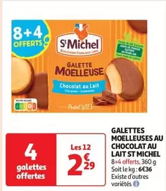 St Michel - Galettes Moelleuses Au Chocolat Au Lait offre à 2,29€ sur Auchan Supermarché