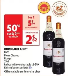 Pierre Chanau - Bordeaux Aop offre à 2,62€ sur Auchan Supermarché