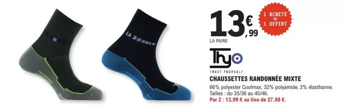 Trust - Chaussettes offre à 13,99€ sur E.Leclerc Sports