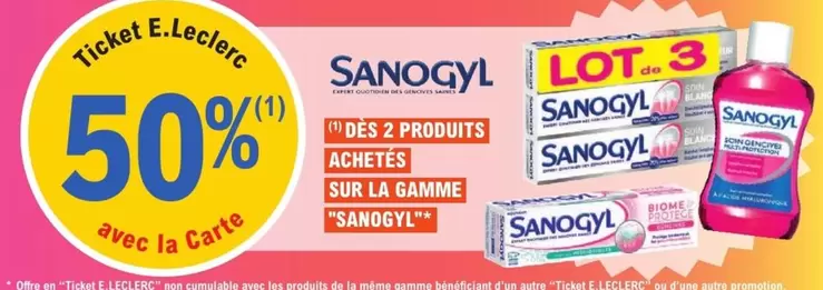 Sanogyl - Sur La Gamme offre sur E.Leclerc