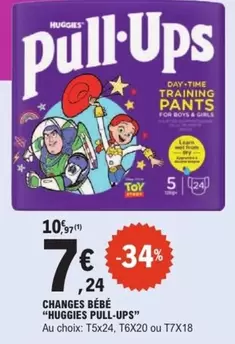 Huggies - Changes Bébé offre à 7,24€ sur E.Leclerc