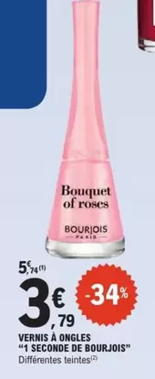Bourjois - Vernis A Ongles "l Seconde De " offre à 3,79€ sur E.Leclerc