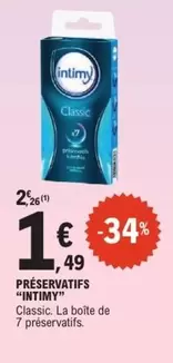 Préservatifs offre à 1,49€ sur E.Leclerc