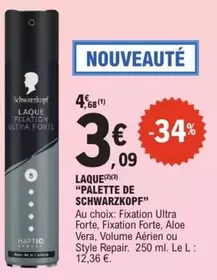 Schwarzkopf - Laque offre à 3,09€ sur E.Leclerc