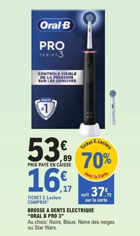 Oral-B - Brosse A Dents Electrique offre à 53€ sur E.Leclerc