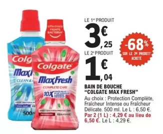 Colgate - Bain De Bouche offre à 3,25€ sur E.Leclerc
