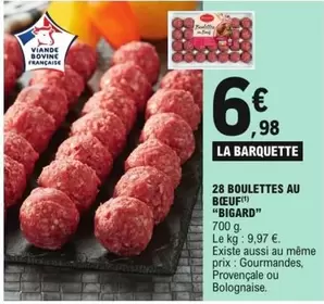 Bigard - Boulettes Au Boeuf offre à 6,98€ sur E.Leclerc