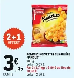 Findus - Pommes Noisettes Surgelées offre à 3,45€ sur E.Leclerc