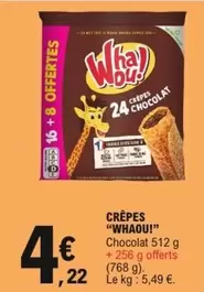 Whaou! - Crêpes offre à 4,22€ sur E.Leclerc