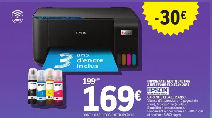 Epson - Imprimante Multifonction offre à 169€ sur E.Leclerc