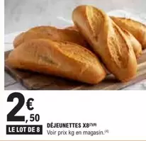 Déjeunettes X8 offre à 2,5€ sur E.Leclerc