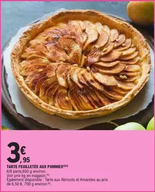 Tarte Feuilletée Aux Pommes offre à 3,95€ sur E.Leclerc
