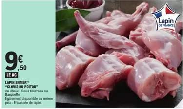 Lapin Entier offre à 9,5€ sur E.Leclerc