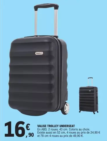Valise Trolley Underseat offre à 16,9€ sur E.Leclerc
