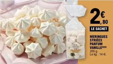 Meringues Striées Parfum Vanille offre à 2,8€ sur E.Leclerc
