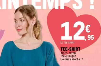 Tee-shirt offre à 12,95€ sur E.Leclerc