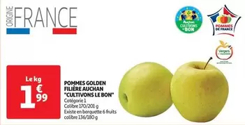 Auchan - Pommes Golden Filière offre à 1,99€ sur Auchan Hypermarché