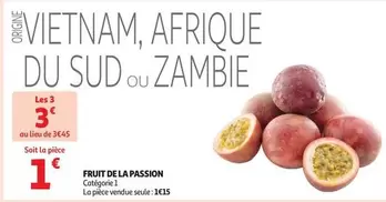 Fruit De La Passion offre à 1€ sur Auchan Hypermarché