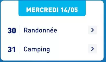 30 Randonnée offre sur Aldi