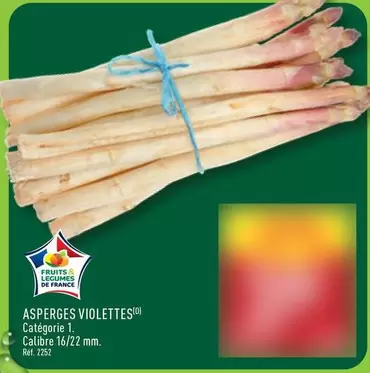Asperges Violettes offre sur Aldi