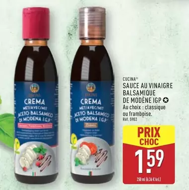 Sauce Au Vinaigre Balsamique De Modène IGP offre à 1,59€ sur Aldi