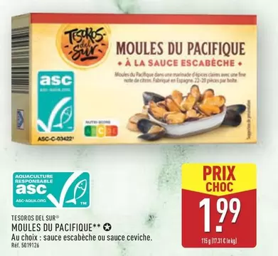 Citin - Moules Du Pacifique offre à 1,99€ sur Aldi