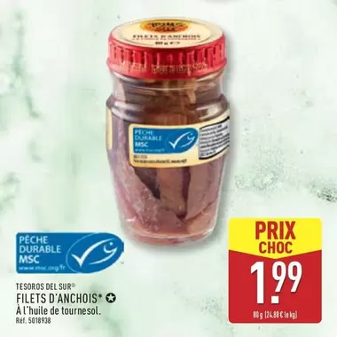Durable - Filetes D'Anchois offre à 1,99€ sur Aldi
