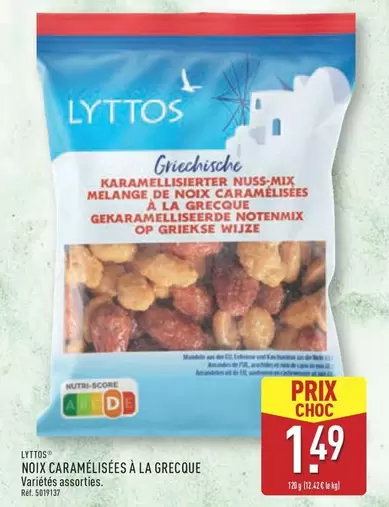 Noix Caramelisées A La Grecque offre à 1,49€ sur Aldi