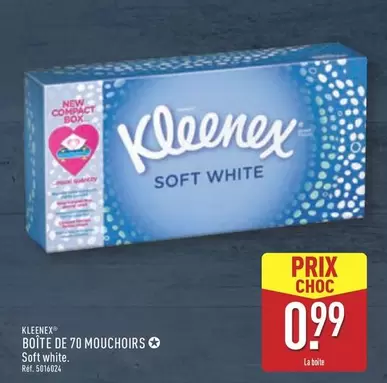 Kleenex - Boite De 70 Mouchoirs offre à 0,99€ sur Aldi
