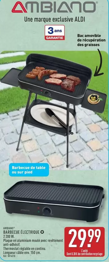 Ambiano - Linea Marque Exclusive offre à 29,99€ sur Aldi