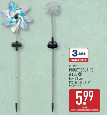 Piquet Solaire À Led offre à 5,99€ sur Aldi