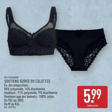 Up2fashion - Soutiens-gorge Ou Culottes offre à 5,99€ sur Aldi