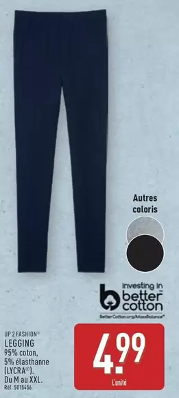 Up2fashion - Legging offre à 4,99€ sur Aldi