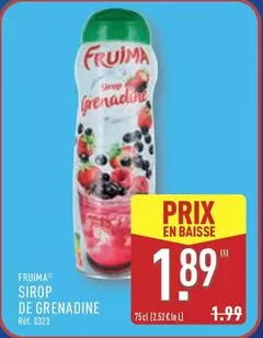 Sirop De Grenadine offre à 1,89€ sur Aldi