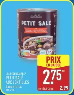 Les Légendaires - Petit Sale Aux Lentilles offre à 2,75€ sur Aldi