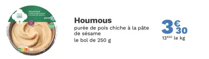 Houmous offre à 3,3€ sur Picard