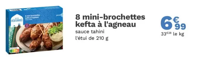 Mini-Brochettes Kefta À L'Agneau offre à 6,99€ sur Picard
