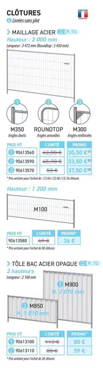 Clôtures offre à 30,5€ sur Loxam