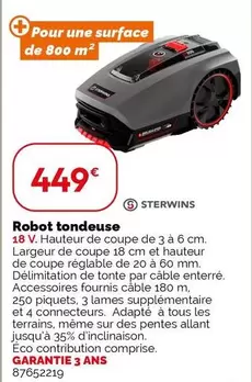 Sterwins - Robot Tondeuse offre à 449€ sur Weldom